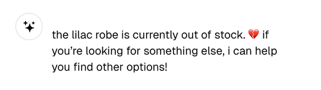 Out of stock handling